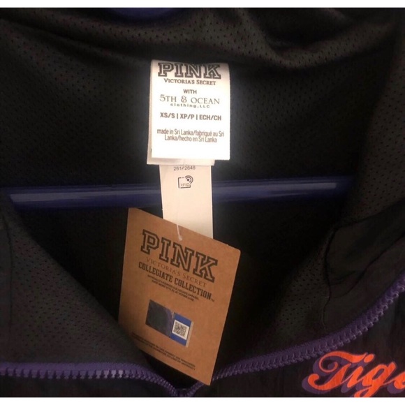 Victoria’s Secret PINK Collegiate Collection Clemson full zip anorak NWT XS - Picture 4 of 4